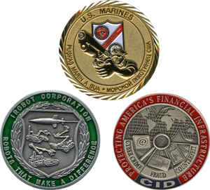 3D marine corps custom challenge coins